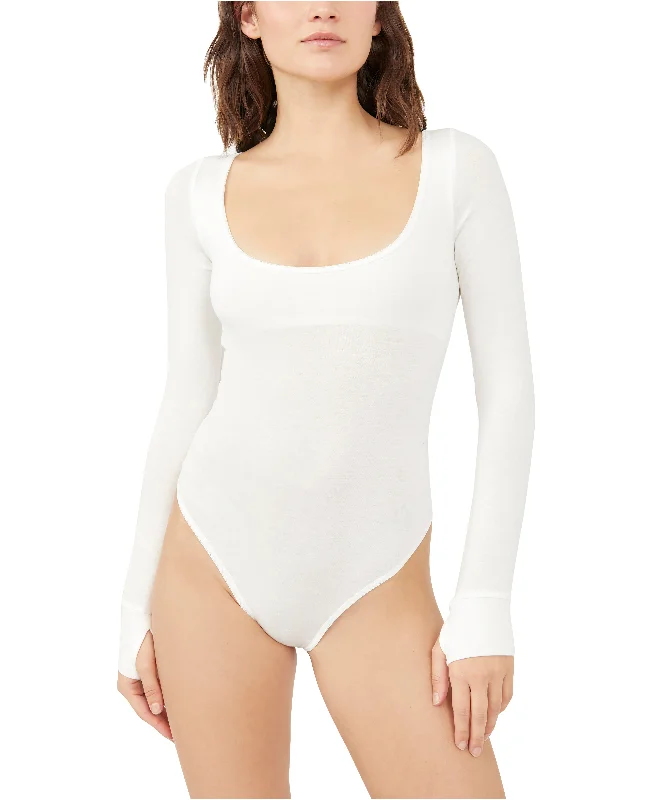 TightfitSettle in Scoop Neck Bodysuit in Ivory