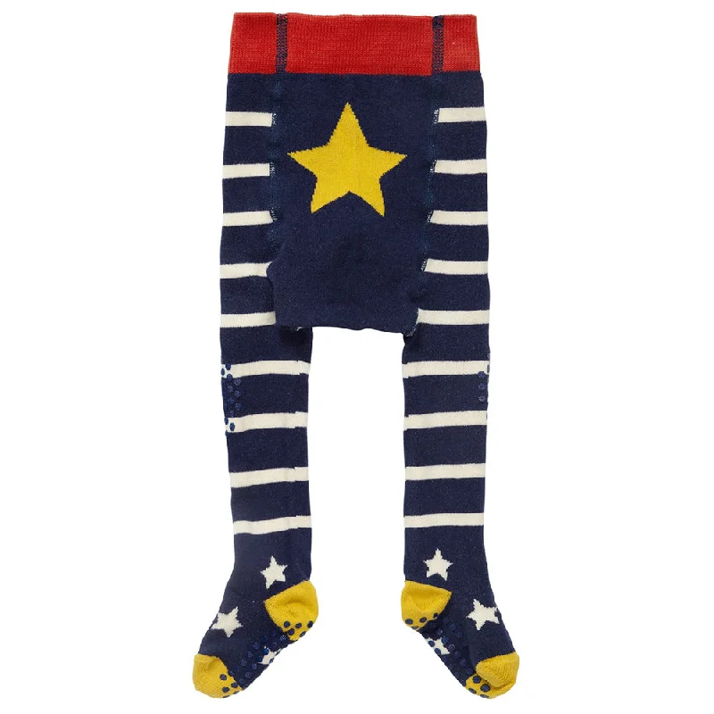 TightchainPiccalilly Blue + White Stripe Baby Crawler Leggings