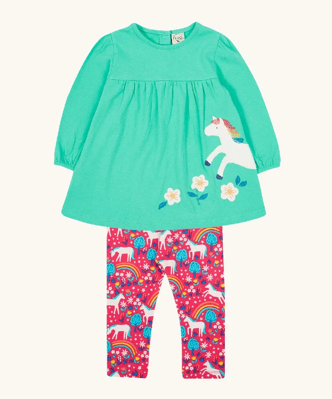 TightstrategyFrugi Tilly Outfit - Pacific Aqua/Wild Horses