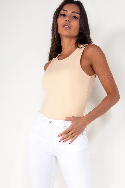 TightcornerMabel Nude Sleeveless Bodysuit