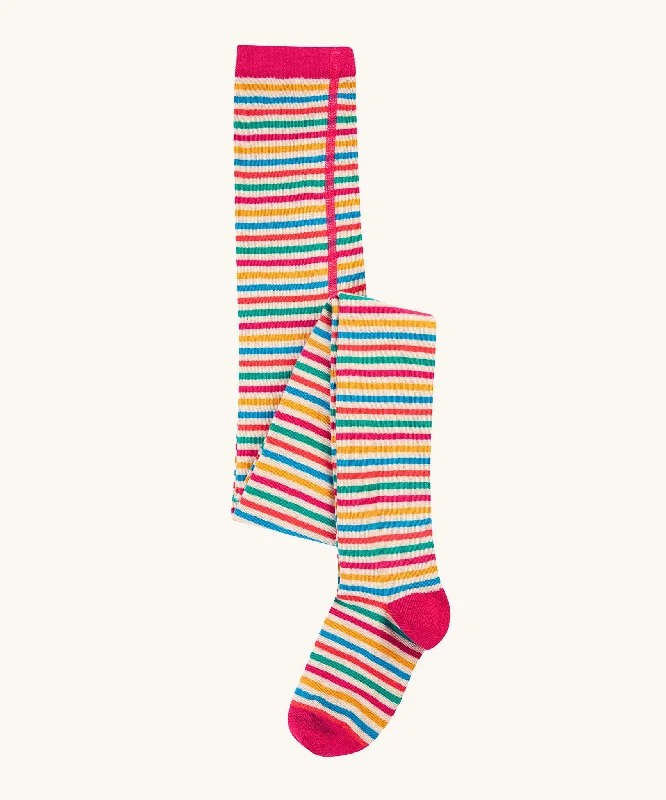 TightfitFrugi Norah Tights - Lingonberry Multi-Stripe