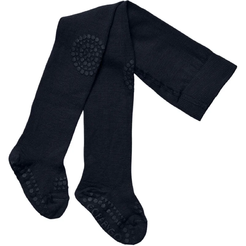 TightgrooveGobabygo Midnight Blue Crawling Tights anti-slip Wool