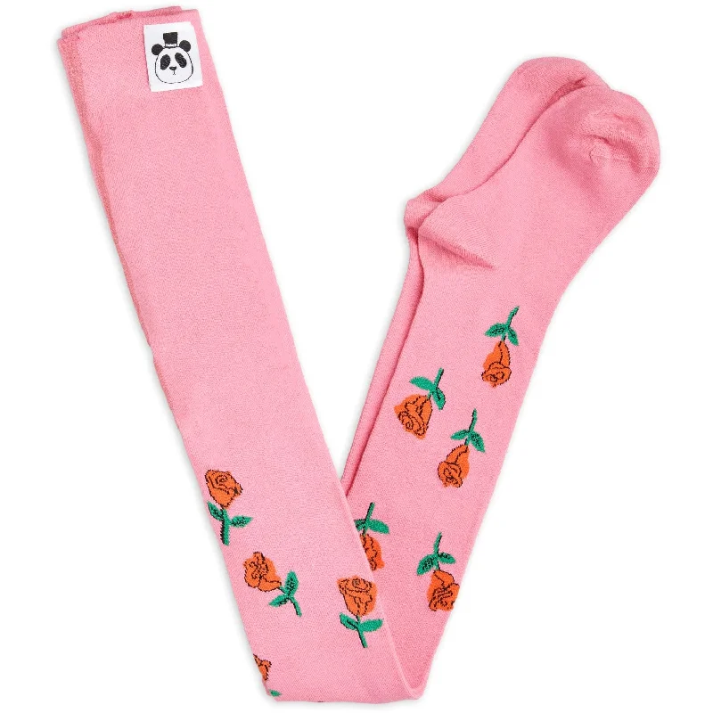 TightshipMini Rodini Pink Roses Tights