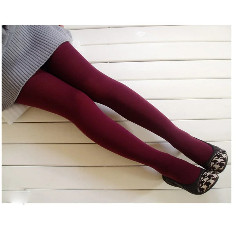 Tightdesign1Pc Wine Red Female Tights Woman