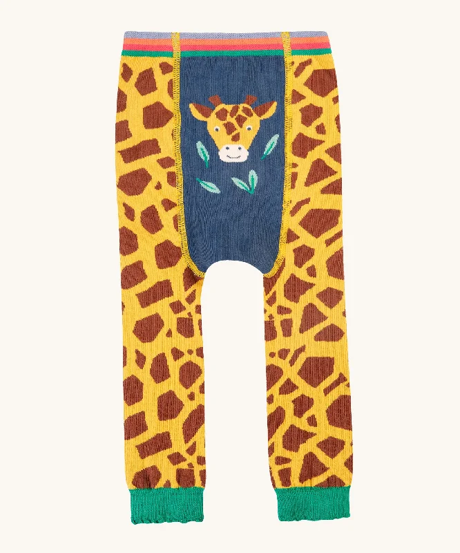 TightsoundFrugi Little Knitted Leggings - Giraffe