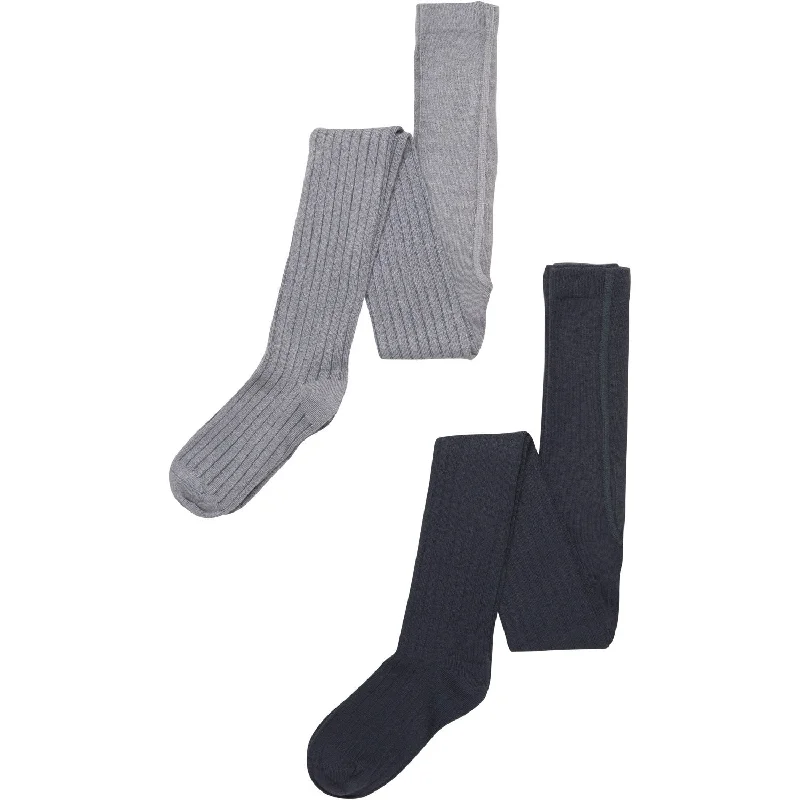 TighthugMinymo Sleet Stockings - rib (2-Pack)