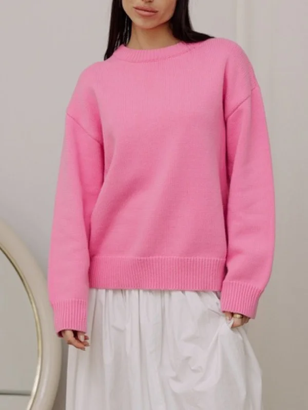 Alex Crewneck Sweater PinkArtist Knit Tops