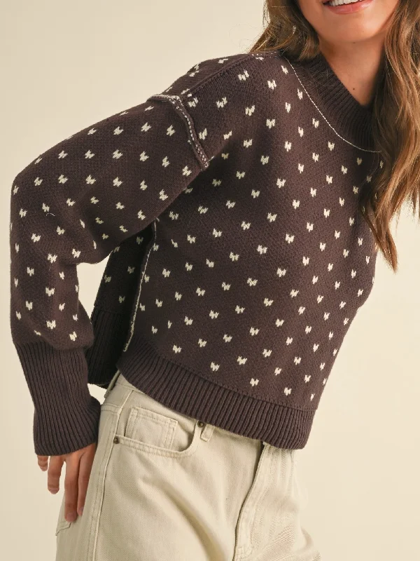 Amour Sweater MochaBranded Knit Tops