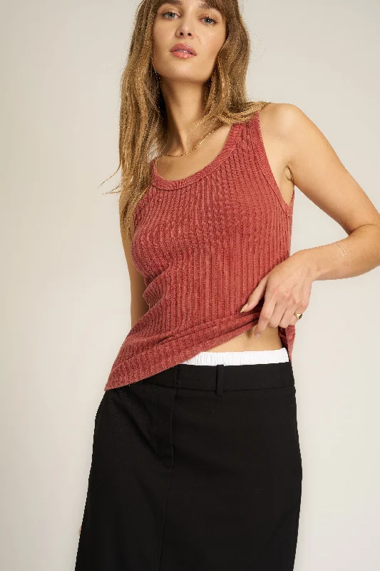 Cooper Sweater Rib TankCollege Knit Tops