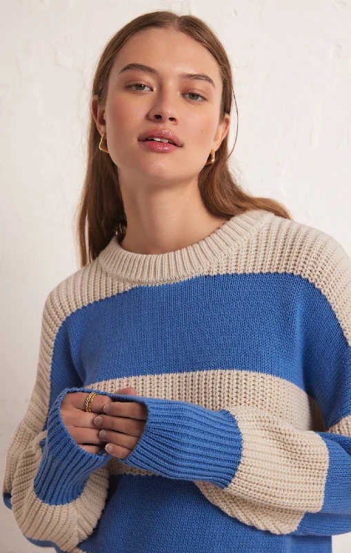 Fresca Stripe SweaterAthletic Knit Tops