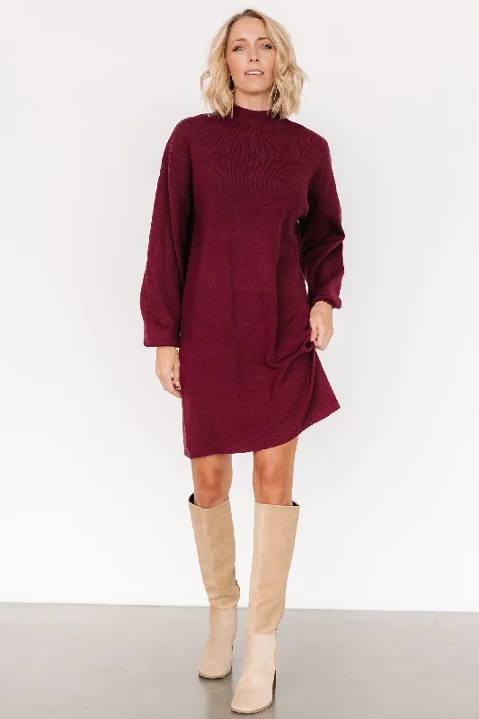 Jennings Sweater Dress | MulberryRibbed Knit Tops