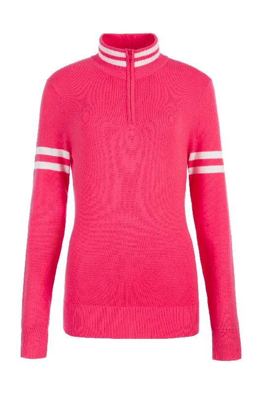 Kate 1/2 Zip SweaterAsymmetrical Knit Tops