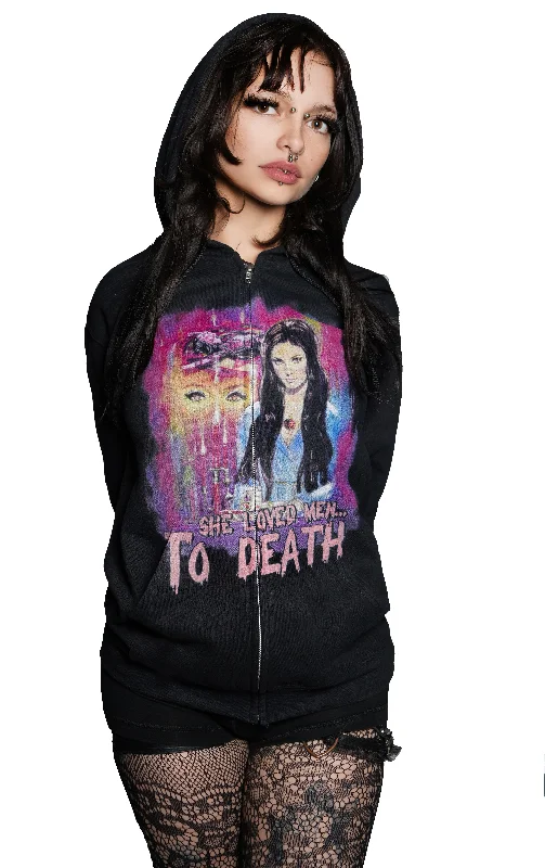 The Love Witch Zipped Hoodie (Unisex)Alpaca Knit Tops