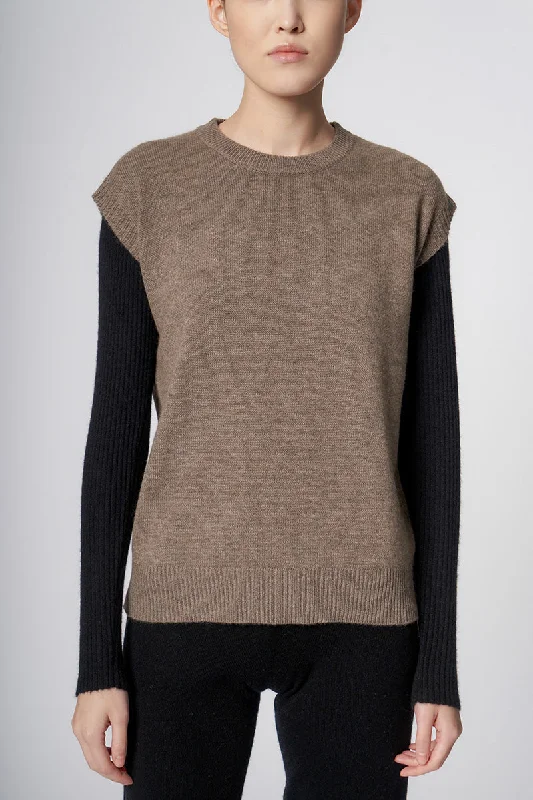 TWAIN TopLace-Up Knit Tops