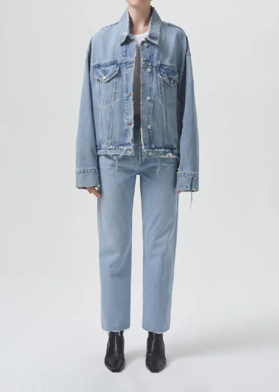 Asymmetrical JacketsAgolde Martika Denim Jacket