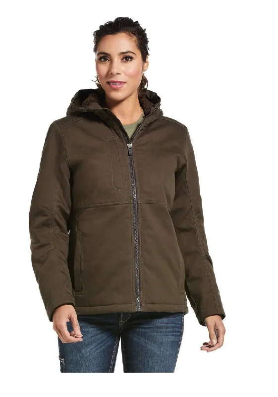 Insulated JacketsAriat Women’s Rebar DuraCanvas Insulated Jacket-Brown