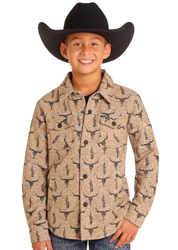 Button-Up JacketsBoy's Rock & Roll Cowboy Shirt Jacket #BK92C04318