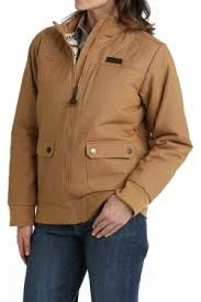 Windproof JacketsCinch Women's Brown Bomber Jacket