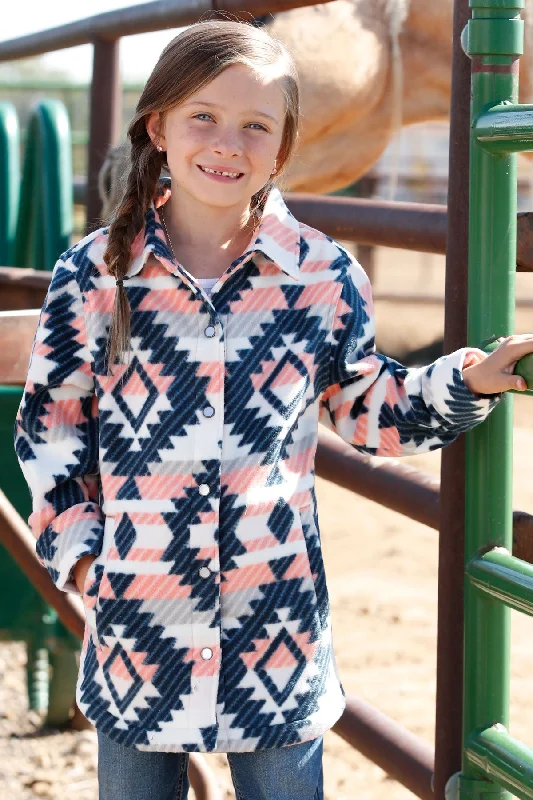 Quilted JacketsGirl's Cinch Snap Front Shirt Jacket #CWJ8820001