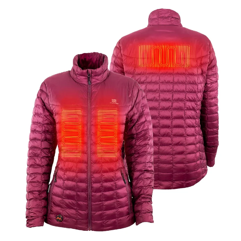 Skateboard Jackets'Fieldsheer' Women's Heated Backcountry Jacket - Burgundy