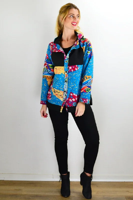 Hiking JacketsLinen Blend Floral Petals Jacket