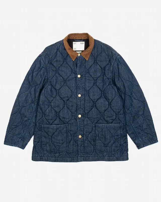 Streetwear JacketsChicago Jacket Quilted Denim Indigo