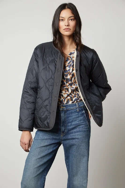 Cycling JacketsMARISSA REVERSIBLE QUILTED SHERPA JACKET