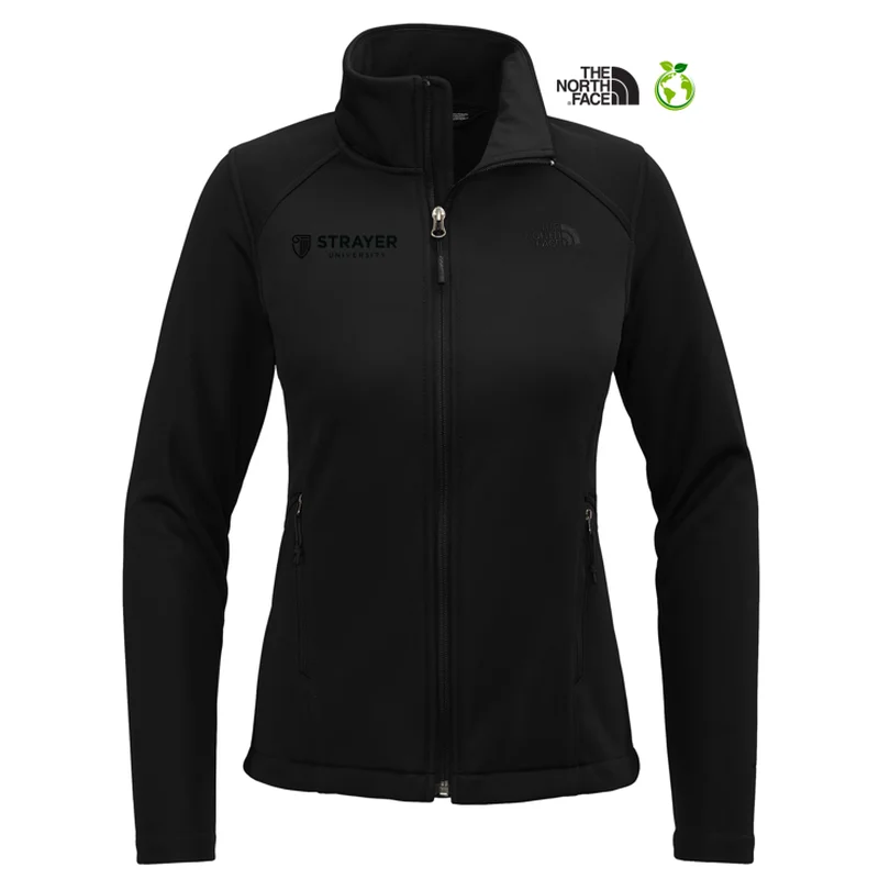 Wool JacketsNEW STRAYER The North Face® Ladies Chest Logo Ridgewall Soft Shell Jacket - TNF Black