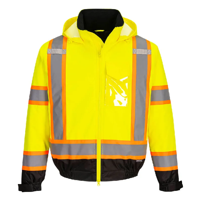 Logo JacketsPortwest Hi-Vis X Back Contrast Tape Winter Bomber Jacket