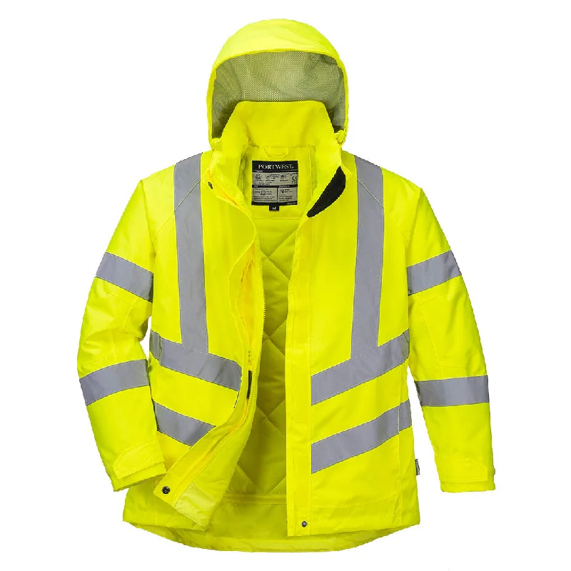 Outdoor JacketsPortwest Ladies Hi-Vis Winter Jacket Yellow #LW74