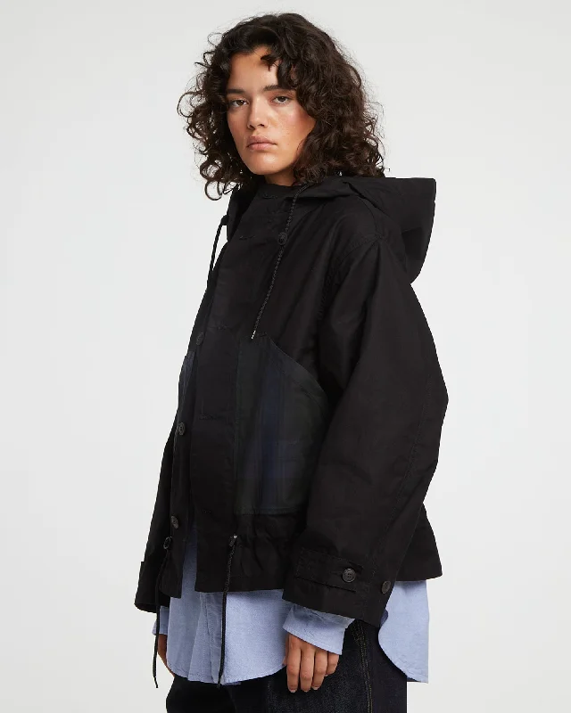 Designer JacketsG.o.D Nuclear Rain Jacket Dry Wax Cotton Black