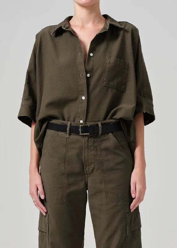 Linen ShirtsClaire Origami Shirt in Costes