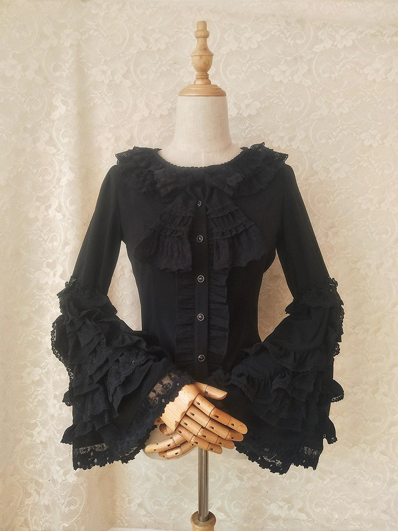 Relaxed Fit ShirtsYoulan Lane~Retro Lolita Shirt Hime Sleeve Lolita Blouse