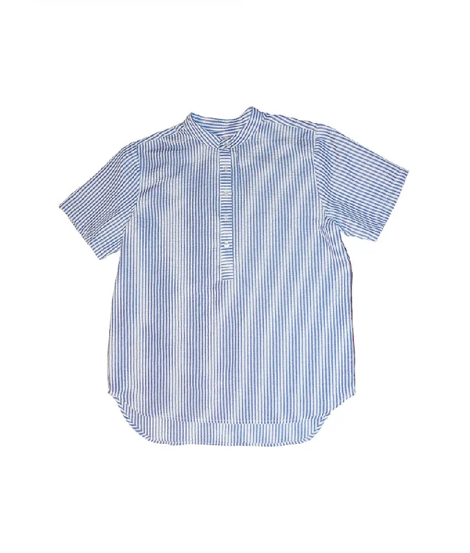 Striped ShirtsHabibi Pop Over Shirt in Blue Seersucker