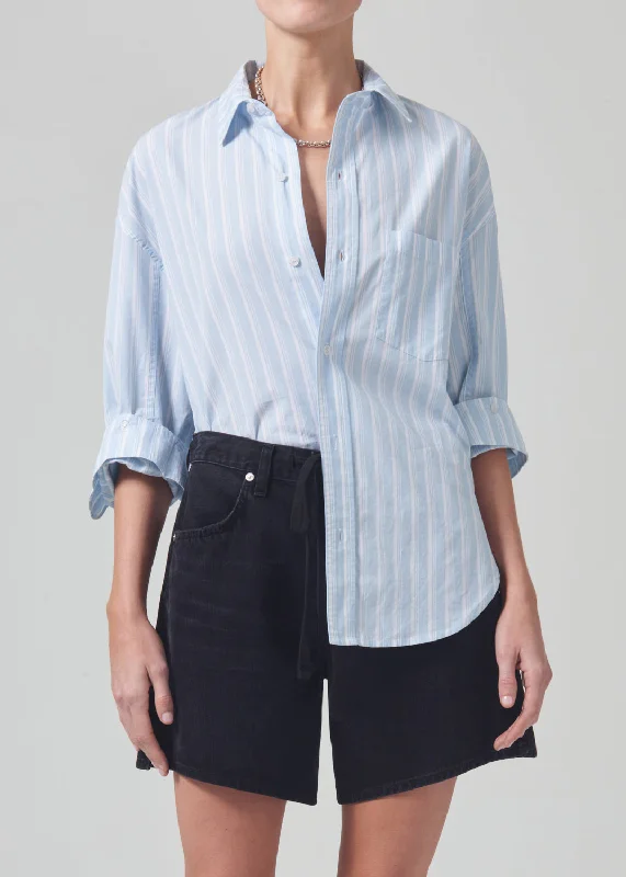 Peplum ShirtsKayla Shirt in Marino Stripe