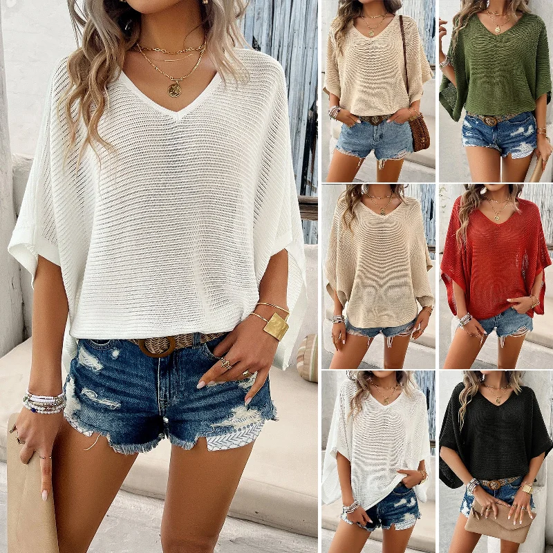 Studded ShirtsLionVII Knit Shirts Women Tops