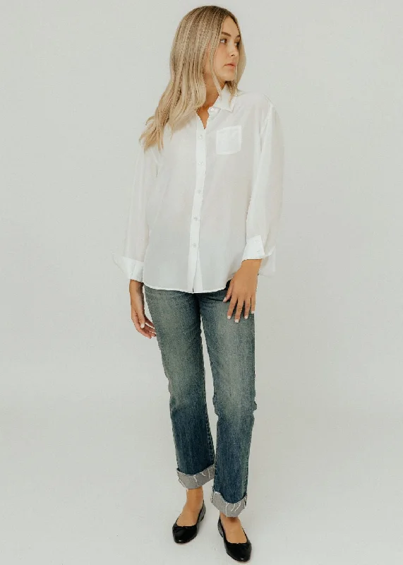 Cashmere ShirtsRaquel Allegra Brentwood Shirt in White