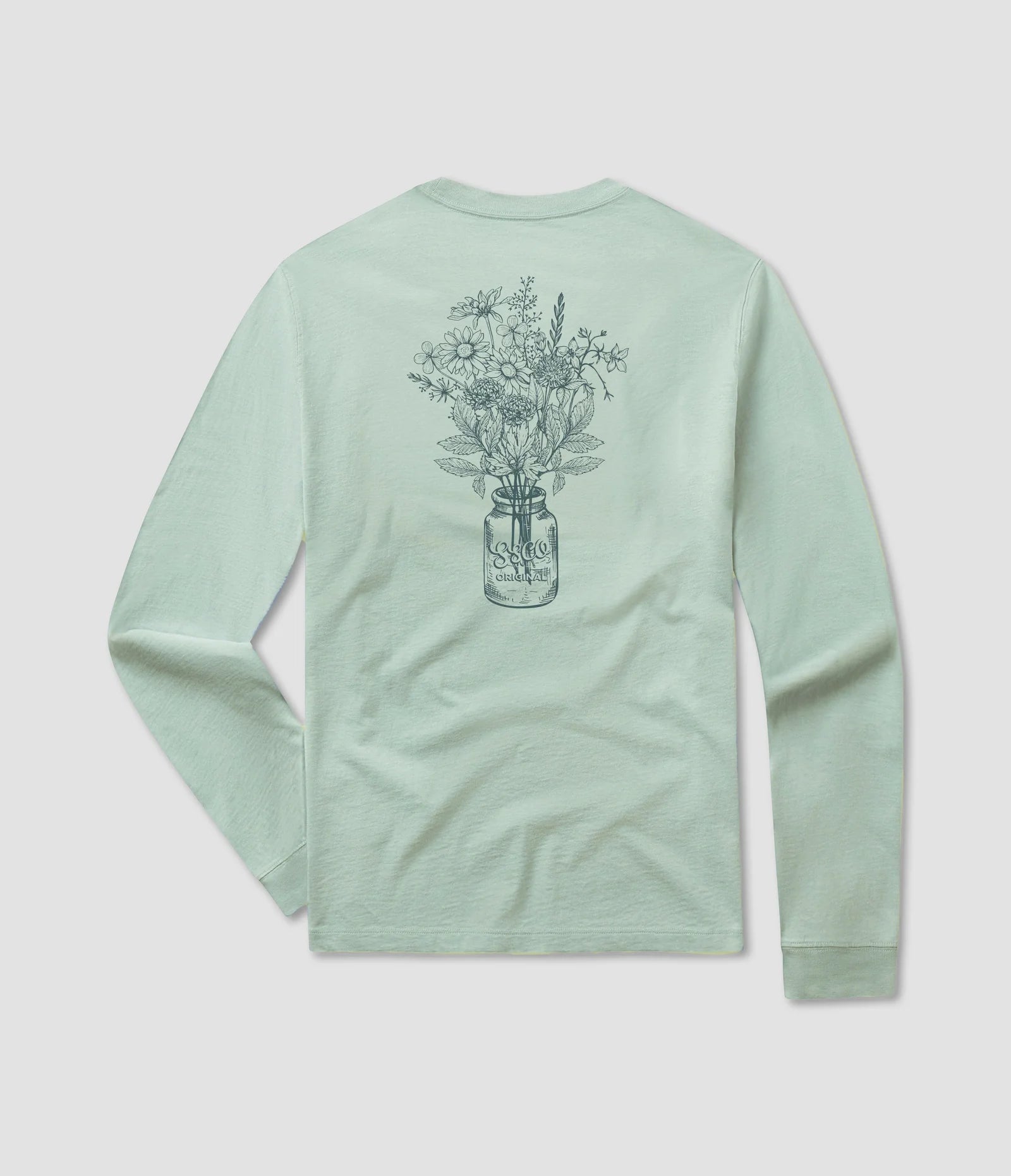 Outdoor ShirtsSouthern Shirt Fall Bloom Tee LS - Cool Mint