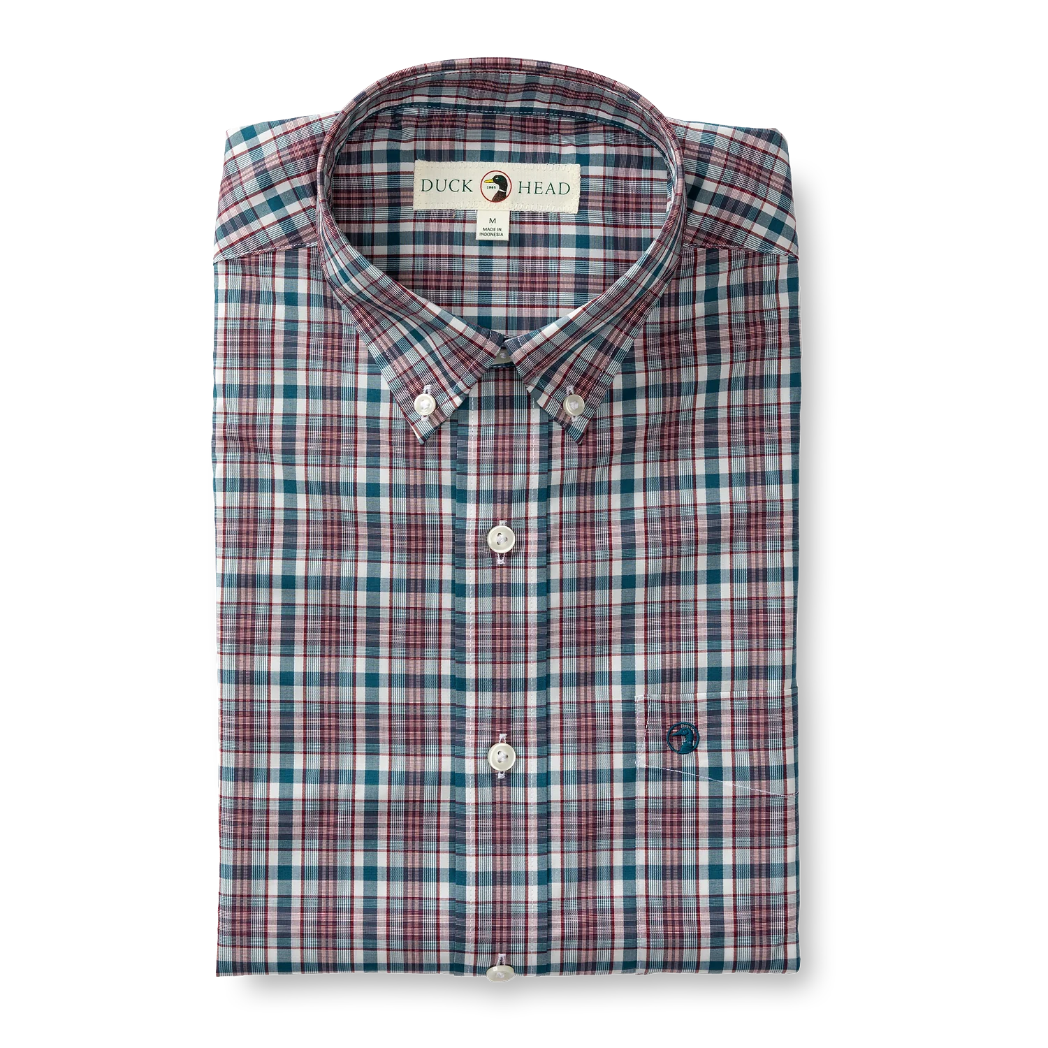 High-Fashion ShirtsDuck Head Performance Poplin Sport Shirt Wallace Plaid