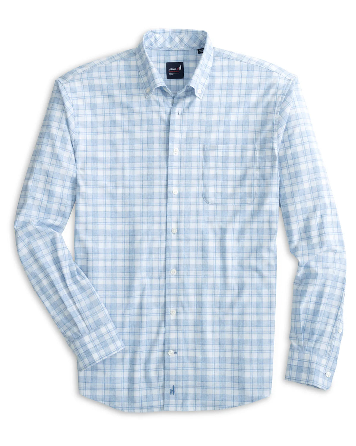 Linen ShirtsJohnnie-O Rawland Sport Shirt - Laguna Blue