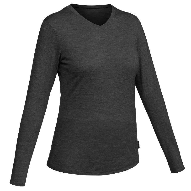 Peplum ShirtsForclaz Women's Travel 100 Merino Wool Long-sleeve Shirt