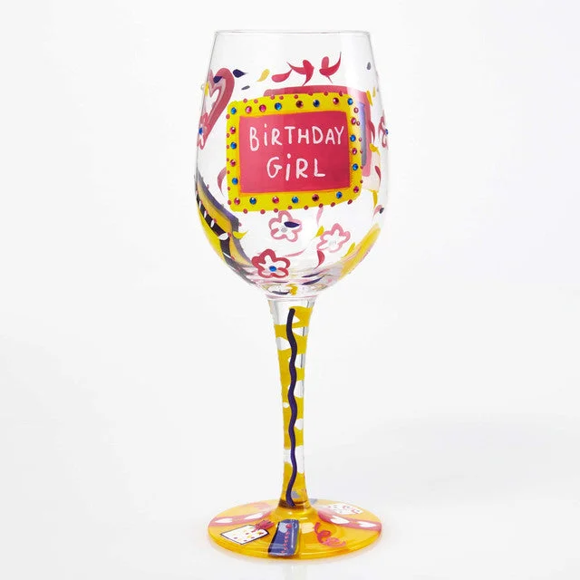 Lolita Birthday Girl Wine Glass