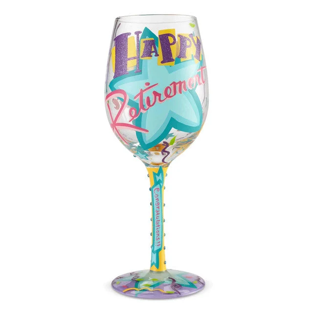 Lolita Happy Retirement Wine Glass