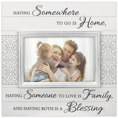 Malden Home Family Blessing Sunwashed 4"x6" Photo Frame