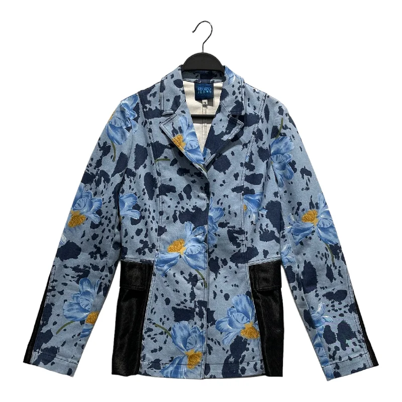 BlazerlegendKENZO/Jacket/38/All Over Print/Cotton/BLU/Floral Blazer