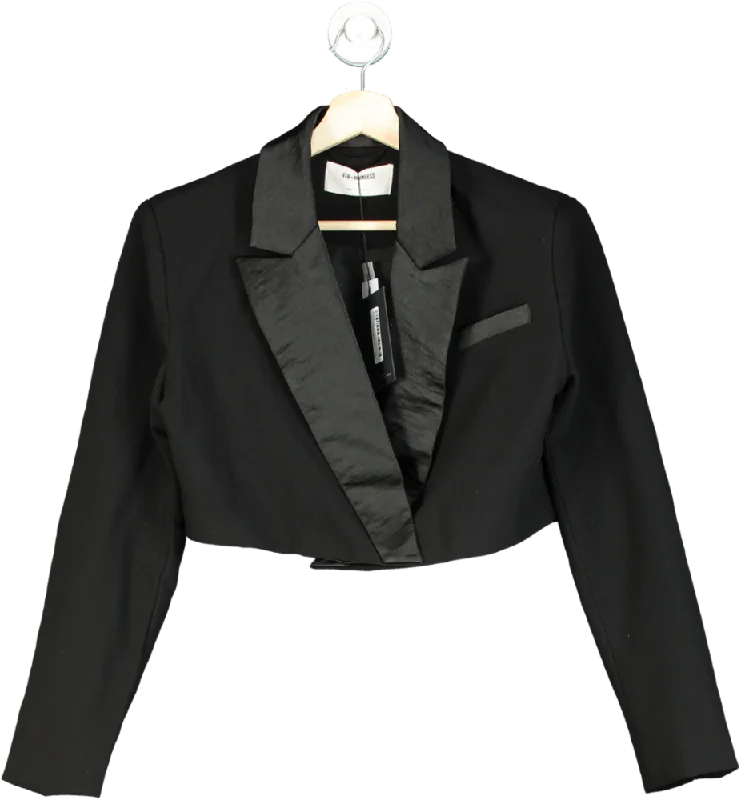 Blazeranalytics4th + Reckless Black Cropped Blazer UK 8