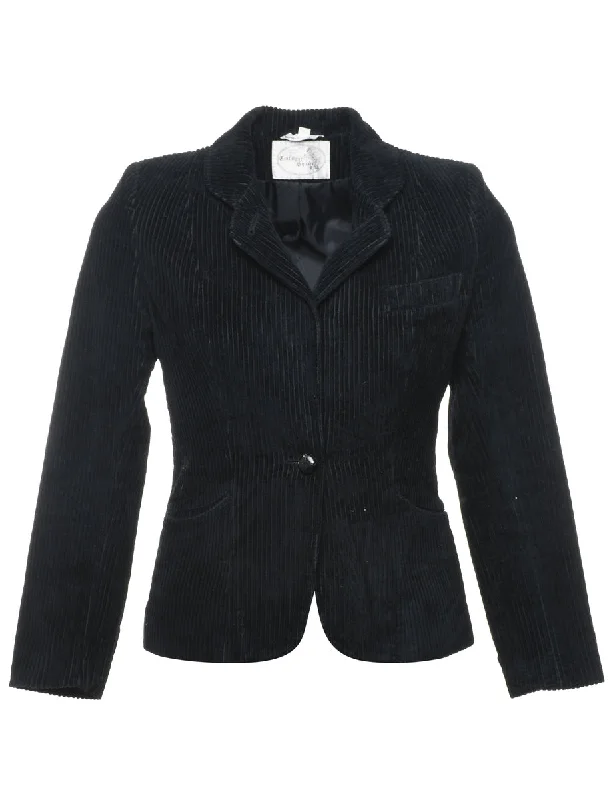 BlazernetworkBlack Corduroy Blazer - S