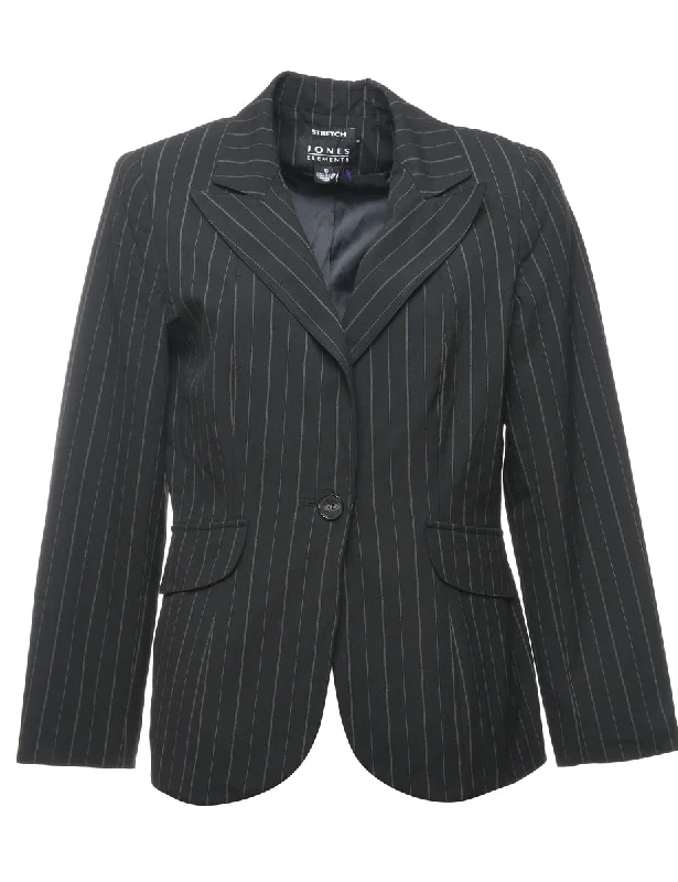 BlazercourtBlack Striped Blazer - L