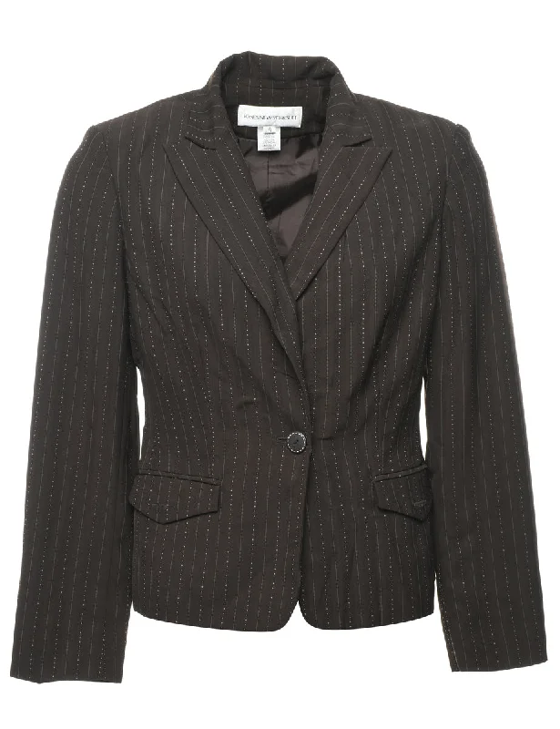 BlazerinnovationBrown Striped Blazer - M