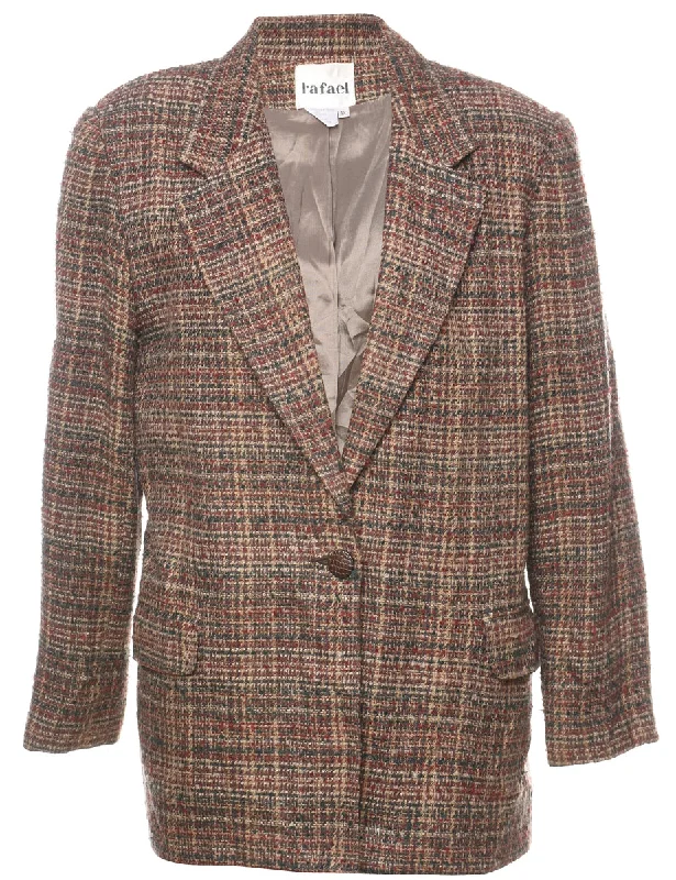 BlazerfitBrown Textured Blazer - M